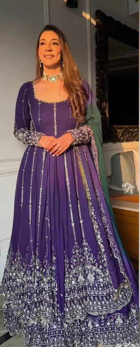 RTC 5949 Purple in Faux Georgette Lace Work & Digital Print Lehenga Choli . Grab it for ₹2449. Delivery 4-6 Working Days. Shop now. | Lehenga, Bollywood Lehenga, Creative Lehenga, Designer Lehenga, Embroidered Lehenga, Party Wear Lehenga