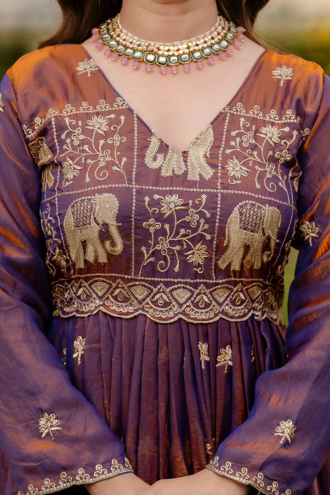 RR 38 Purple Fendy Satin Gown Perfect for Wedding, Party, Pongal, Makar Sankranti, Ganesh Chaturthi – . Available at ₹2649 only. Delivery 4-6 Wor | Gowns, Bollywood Gowns, Creative Gowns, Designer Gowns, Embroidered Gowns, Party Wear Gowns