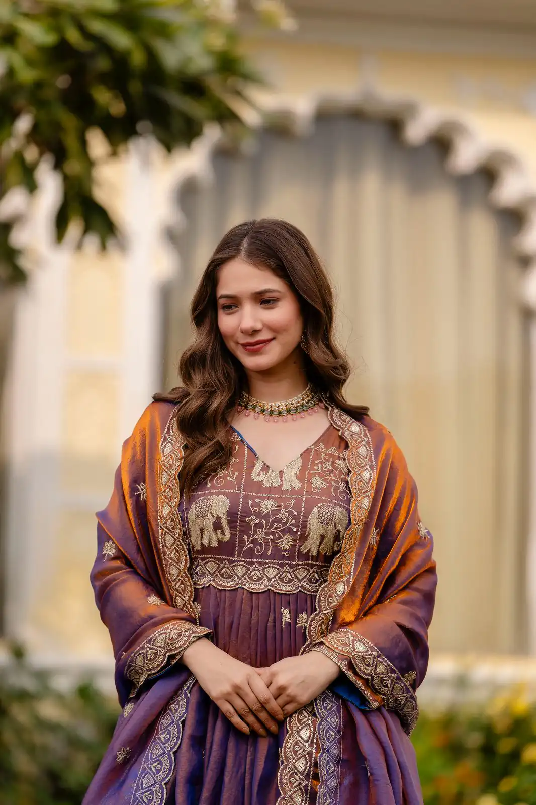 RR 38 Purple Fendy Satin Gown Perfect for Wedding, Party, Pongal, Makar Sankranti, Ganesh Chaturthi – . Available at ₹2649 only. Delivery 4-6 Wor | Gowns, Bollywood Gowns, Creative Gowns, Designer Gowns, Embroidered Gowns, Party Wear Gowns