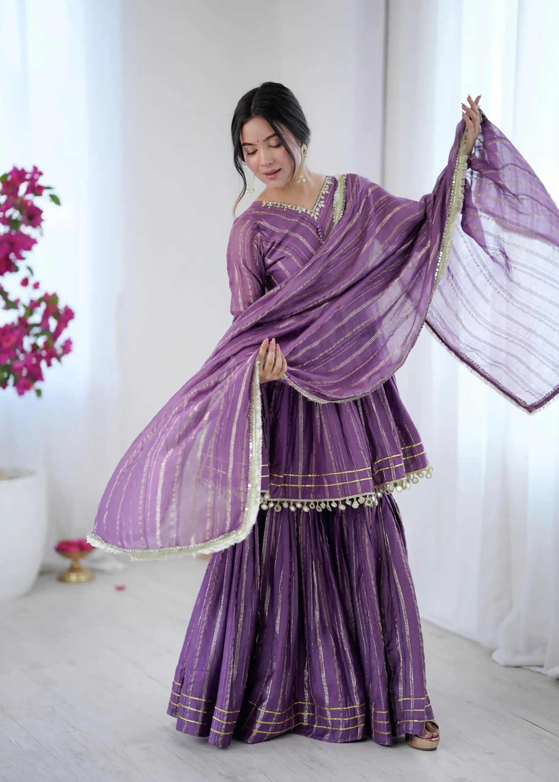 SRK 5300 Purple Mal Chanderi With Lace Work & Mirror Work Salwar Suit . Get it for ₹2099. Delivery 4-6 Working Days. Shop now. | Jump Suits, Tops & Bottoms, Track Suits, Salwar suit, Casual Suits, Creative suits, Designer Suits, Palazzo Suits, Party Wear Suits, Patiala Suits, Straight Suits, Trendy Wear