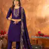 DIVA 103 Purple Marina Silk Salwar Suit with Embroidery Work. Introductory Price ₹2049. Delivery 4-6 Working Days. Shop now. | Jump Suits, Salwar suit, Casual Suits, Creative suits, Designer Suits, Palazzo Suits, Party Wear Suits, Patiala Suits, Straight Suits