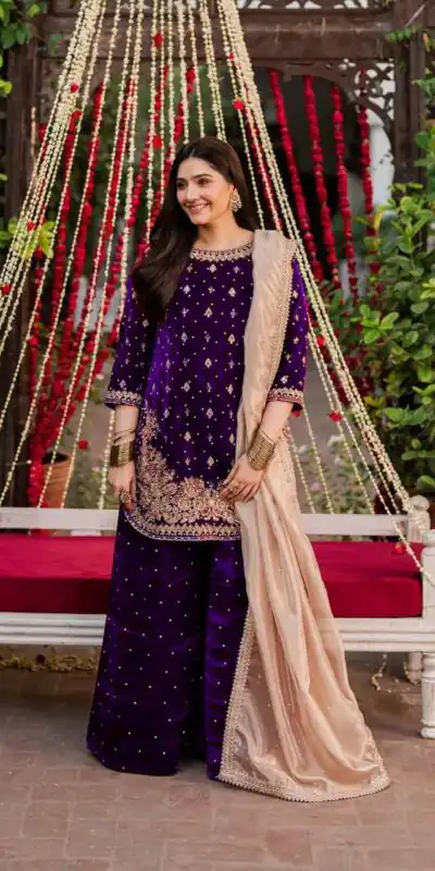 KD 1536 Purple Viscose Velvet Thread Sequence Work Salwar Suit Wedding, Party, Festive, Events, Special Price ₹2399. Delivery 4-6 Working Days. Shop now. | Jump Suits, Tops & Bottoms, Track Suits, Salwar suit, Casual Suits, Creative suits, Designer Suits, Palazzo Suits, Party Wear Suits, Patiala Suits, Straight Suits, Trendy Wear