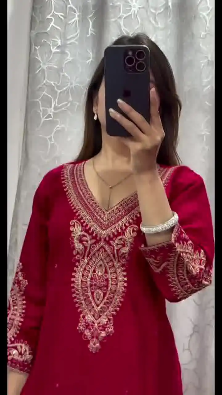 DC G85 Red Printed Chinon Salwar Suit with Lace Work & Mirror Work. Affordable Price ₹1799. Delivery 4-6 Working Days. Shop now. | Jump Suits, Salwar suit, Casual Suits, Creative suits, Designer Suits, Palazzo Suits, Party Wear Suits, Patiala Suits, Straight Suits
