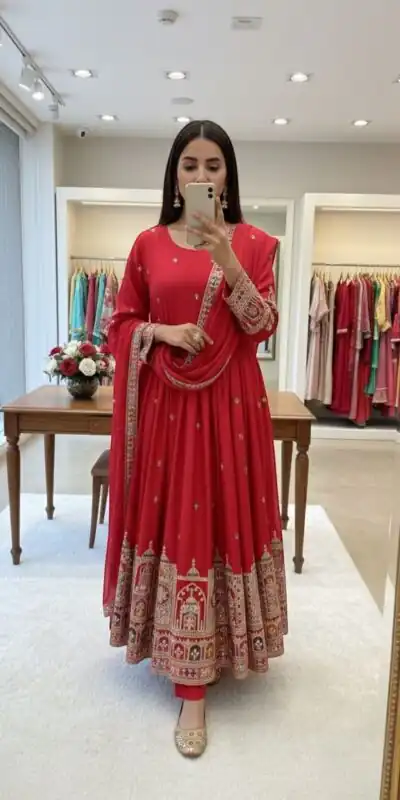 WW 1191 Red Color Chinon Silk Sequence Lace Work Gown. Online Affordable Price βΉ2549. Delivery 4-6 Working Days. Shop now. | Gowns, Bollywood Gowns, Creative Gowns, Designer Gowns, Embroidered Gowns, Party Wear Gowns