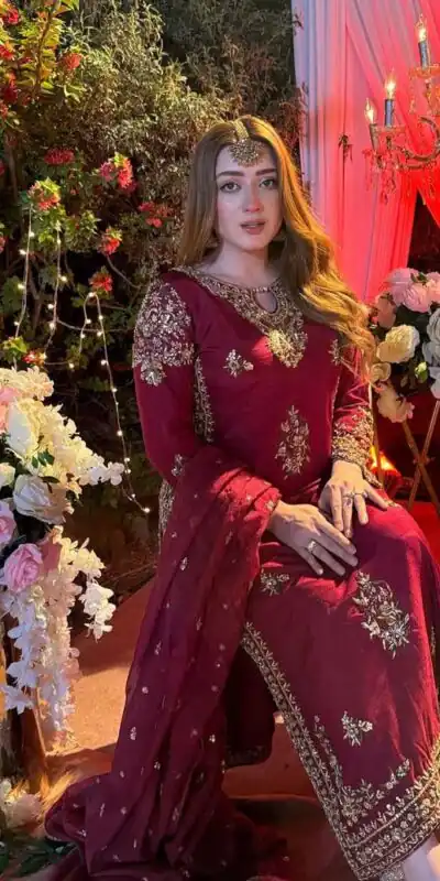 ST 192 Red Vichitra Silk Salwar Suit with Embroidery Work. Wedding, Party, Festive, Events, Grab it for ₹2049. Delivery 4-6 Working Days. Shop now. | Jump Suits, Salwar suit, Casual Suits, Creative suits, Designer Suits, Palazzo Suits, Party Wear Suits, Patiala Suits, Straight Suits