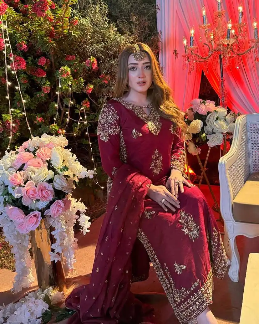 ST 192 Red Vichitra Silk Salwar Suit with Embroidery Work. Wedding, Party, Festive, Events, Grab it for ₹2049. Delivery 4-6 Working Days. Shop now. | Jump Suits, Salwar suit, Casual Suits, Creative suits, Designer Suits, Palazzo Suits, Party Wear Suits, Patiala Suits, Straight Suits