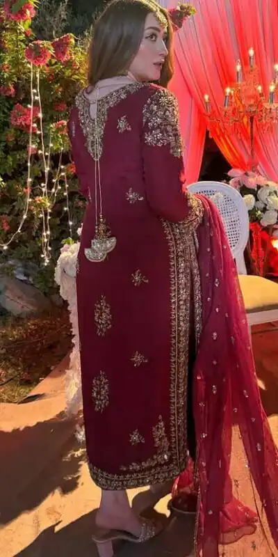 ST 192 Red Vichitra Silk Salwar Suit with Embroidery Work. Wedding, Party, Festive, Events, Grab it for ₹2049. Delivery 4-6 Working Days. Shop now. | Jump Suits, Salwar suit, Casual Suits, Creative suits, Designer Suits, Palazzo Suits, Party Wear Suits, Patiala Suits, Straight Suits