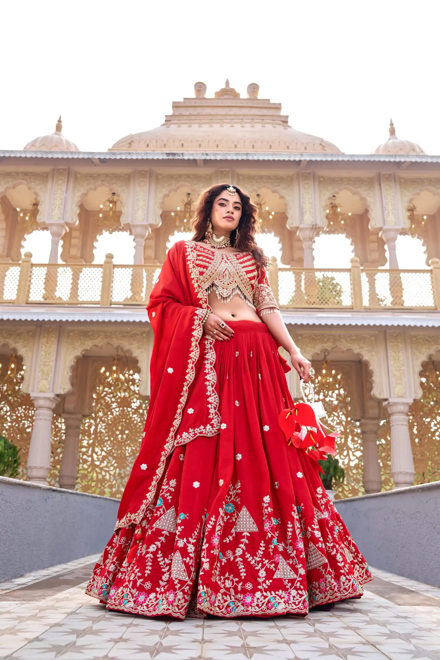 Ram 161 Red in Color Vichitra Silk Embroidery Work Lehenga Choli . Now at just ₹3149. Delivery 4-6 Working Days. Shop now. | Lehenga, Bollywood Lehenga, Creative Lehenga, Designer Lehenga, Embroidered Lehenga, Party Wear Lehenga