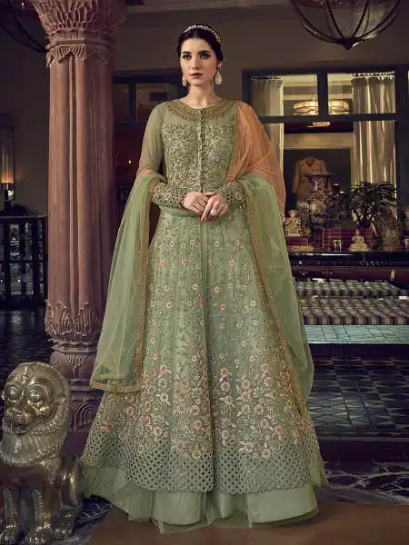 FC 6802 Sea Green in Banglory Silk Embroidery Work & Stone Work Salwar Suit . Festive Deal ₹3449. Delivery 4-6 Working Days. Shop now. | Jump Suits, Salwar suit, Casual Suits, Creative suits, Designer Suits, Palazzo Suits, Party Wear Suits, Patiala Suits, Straight Suits