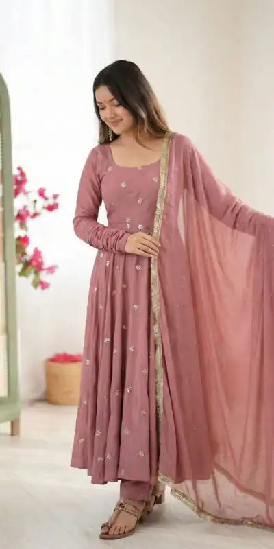 SRK 5330 Peach Color Roman Silk Salwar Suit with Embroidery Work. Available at ₹2099 only. Delivery 4-6 Working Days. Shop now. | Jump Suits, Salwar suit, Casual Suits, Creative suits, Designer Suits, Palazzo Suits, Party Wear Suits, Patiala Suits, Straight Suits
