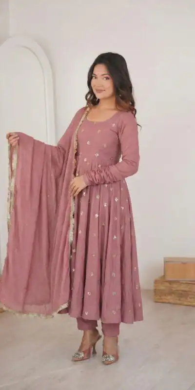SRK 5330 Peach Color Roman Silk Salwar Suit with Embroidery Work. Available at ₹2099 only. Delivery 4-6 Working Days. Shop now. | Jump Suits, Salwar suit, Casual Suits, Creative suits, Designer Suits, Palazzo Suits, Party Wear Suits, Patiala Suits, Straight Suits