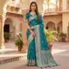 MB 39 Teal Color Banarasi Saree with Zari Work & Lace Work. Introductory Price ₹1899. Delivery 4-6 Working Days. Shop now. | Sarees, Bollywood Sarees, Creative Sarees, Designer Sarees, Embroidered Sarees, Ethnic Saree, Modern Digital sarees, Party Wear Sarees