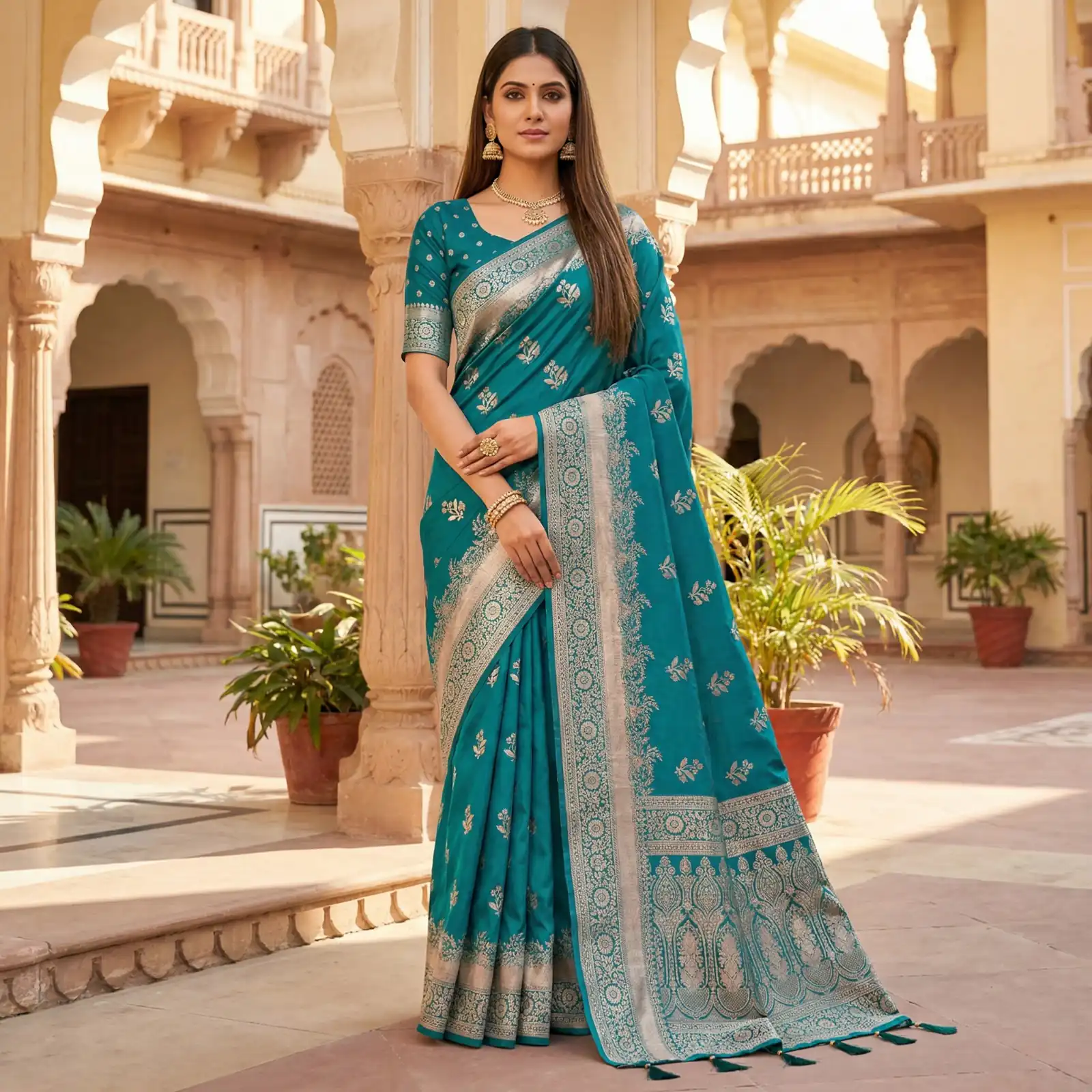 MB 39 Teal Color Banarasi Saree with Zari Work & Lace Work. Introductory Price ₹1899. Delivery 4-6 Working Days. Shop now. | Sarees, Bollywood Sarees, Creative Sarees, Designer Sarees, Embroidered Sarees, Ethnic Saree, Modern Digital sarees, Party Wear Sarees