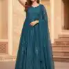 ST 173 Teal Georgette Digital Print Sequence Work Salwar Suit. online Get it for ₹2149. Delivery 4-6 Working Days. Shop now. | Jump Suits, Salwar suit, Casual Suits, Creative suits, Designer Suits, Palazzo Suits, Party Wear Suits, Patiala Suits, Straight Suits