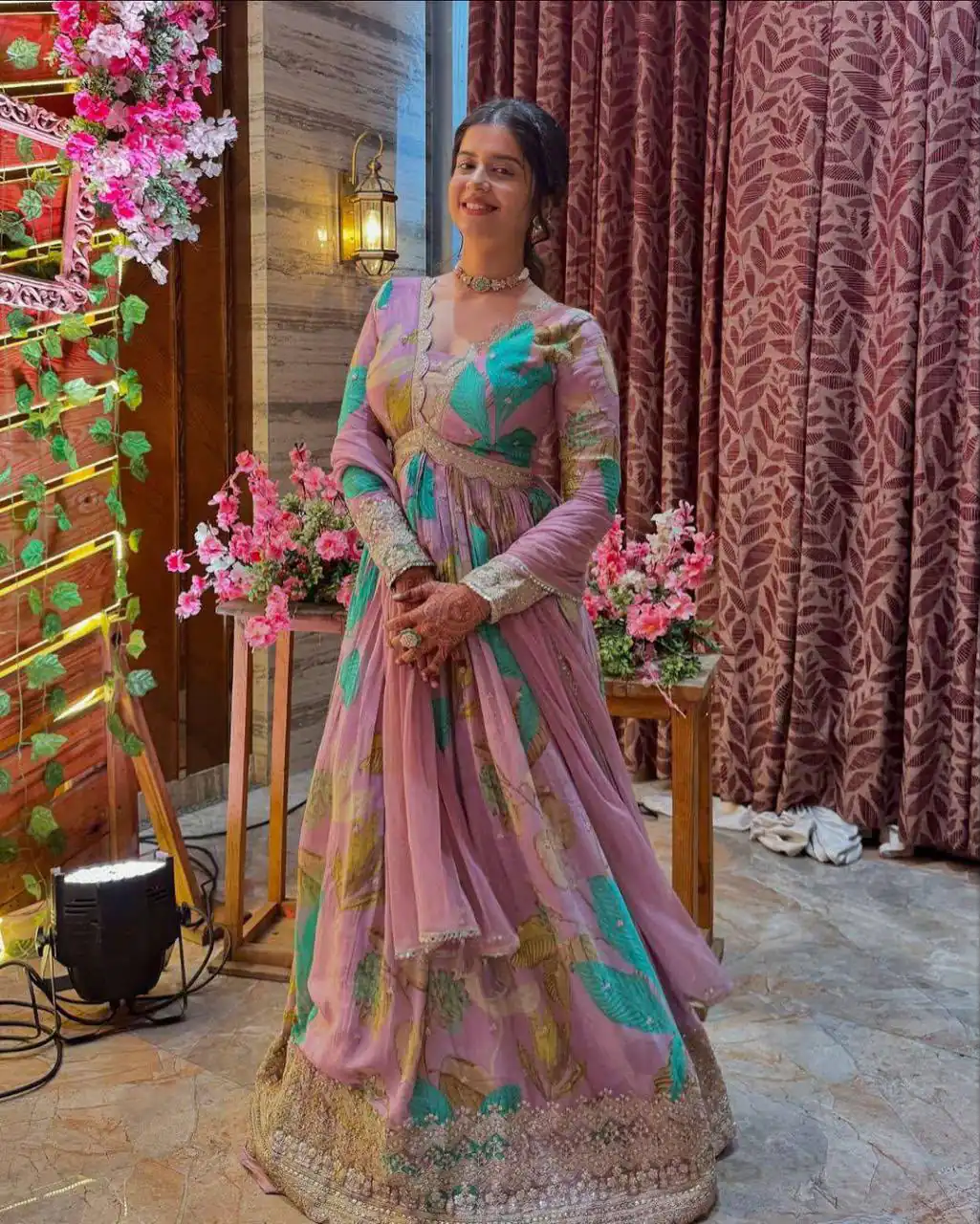 Perfect for Wedding, Party, Durga Puja, Diwali, Anniversary – ZB 5054 Pink Pink Fox Georgette Gown. Now at just ₹2149. Delivery 4-6 Working Days. Shop now. | Gowns, Bollywood Gowns, Creative Gowns, Designer Gowns, Embroidered Gowns, Party Wear Gowns