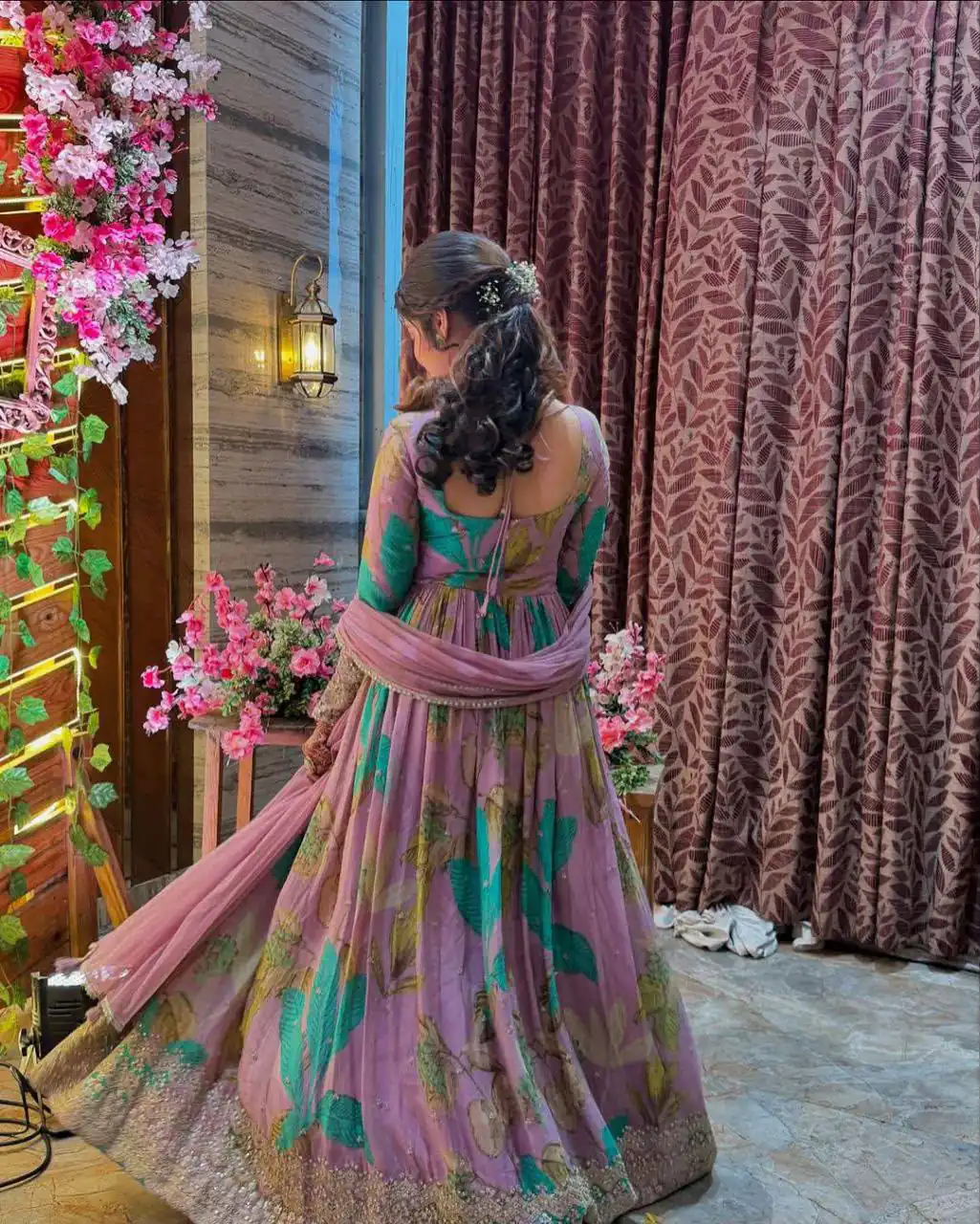 Perfect for Wedding, Party, Durga Puja, Diwali, Anniversary – ZB 5054 Pink Pink Fox Georgette Gown. Now at just ₹2149. Delivery 4-6 Working Days. Shop now. | Gowns, Bollywood Gowns, Creative Gowns, Designer Gowns, Embroidered Gowns, Party Wear Gowns