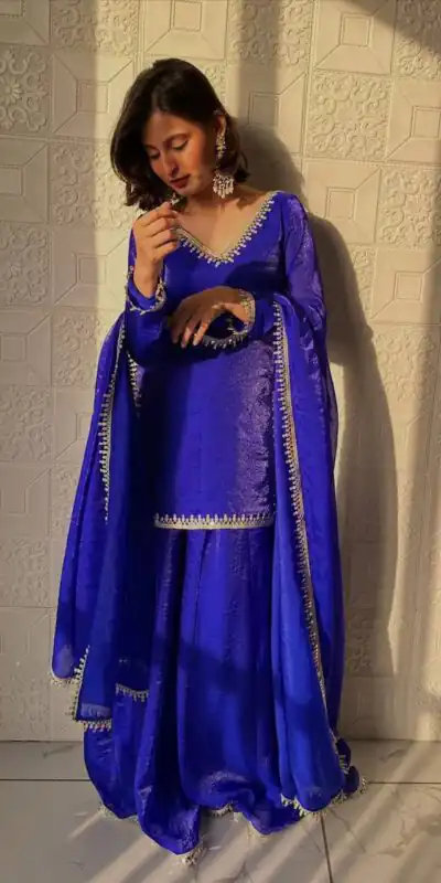 ZB 5063 Royal Blue Fandy Silk Salwar Suit with Embroidery Work. Wedding, Party, Festive, Events Now at just ₹1949. Delivery 4-6 Working Days. Shop now. | Jump Suits, Salwar suit, Casual Suits, Creative suits, Designer Suits, Palazzo Suits, Party Wear Suits, Patiala Suits, Straight Suits