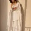 ZB 5063 White Fandy Silk Salwar Suit with Embroidery Work. Wedding, Party, Festive, Events Now at just ₹1949. Delivery 4-6 Working Days. Shop now. | Jump Suits, Salwar suit, Casual Suits, Creative suits, Designer Suits, Palazzo Suits, Party Wear Suits, Patiala Suits, Straight Suits