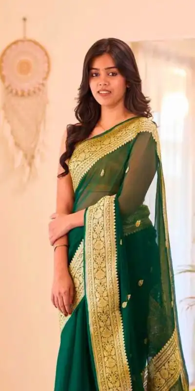KPR 255 Green Soft Lilan Slab Saree Perfect for Wedding, Party, Lohri, Durga Puja, Pongal – . Get it for ₹1349. Delivery 4-6 Working Days. Shop now. | Sarees, Bollywood Sarees, Creative Sarees, Designer Sarees, Embroidered Sarees, Ethnic Saree, Modern Digital sarees, Party Wear Sarees