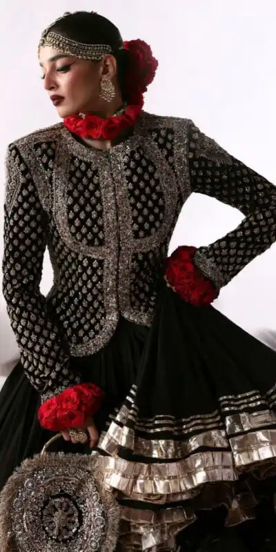 RTC 6036 Black Faux Georgette Lehenga Choli Perfect for Wedding, Party, Festival Celebrations, Ganesh Chaturthi, Diwali β . Introductory Price βΉ2149. | Lehenga, Bollywood Lehenga, Creative Lehenga, Designer Lehenga, Embroidered Lehenga, Party Wear Lehenga