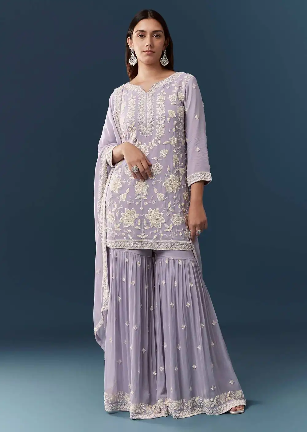 FC 727 Lavender Chiffon Georgette Salwar Suit. Perfect for Wedding, Party, Baby Shower, Pooja, Temple Visit – Grab it for ₹2599. Delivery 4-6 Work | Jump Suits, Salwar suit, Casual Suits, Creative suits, Designer Suits, Palazzo Suits, Party Wear Suits, Patiala Suits, Straight Suits