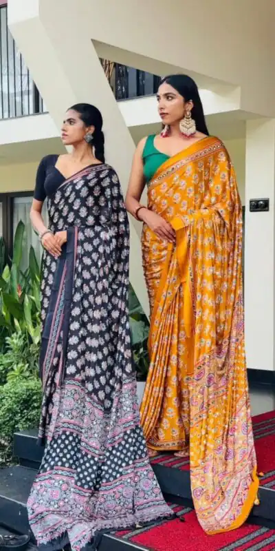 NC 5603 Yellow Color Satin Crap Saree with Mirror Work. Introductory Price ₹1799. Delivery Online 4-6 Working Days. Shop now. | Sarees, Bollywood Sarees, Creative Sarees, Designer Sarees, Embroidered Sarees, Ethnic Saree, Modern Digital sarees, Party Wear Sarees
