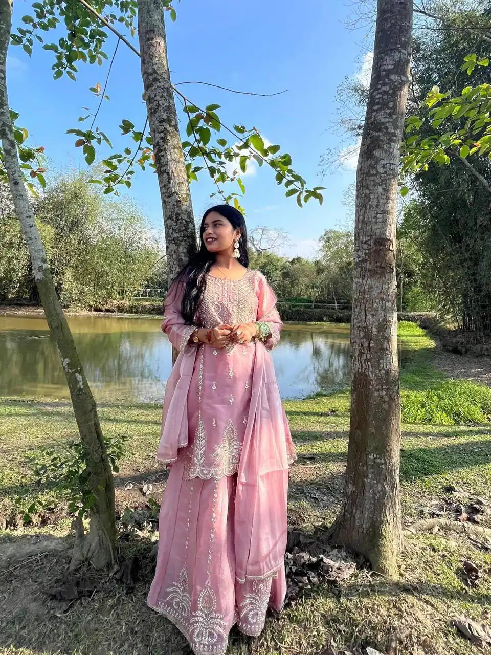 ZB 5066 Peach Zimmy Cho Salwar Suit Perfect for Wedding, Party, Baisakhi, Ganesh Chaturthi, Family – . Special Price ₹2149. Delivery 4-6 Working Days | Jump Suits, Salwar suit, Casual Suits, Creative suits, Designer Suits, Palazzo Suits, Party Wear Suits, Patiala Suits, Straight Suits