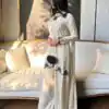 NF 1270 Off White Natural Crep Salwar Suit Brown with Embroidery Work. Exclusive Offer ₹1899. Delivery 4-6 Working Days. Shop now. | Jump Suits, Salwar suit, Casual Suits, Creative suits, Designer Suits, Palazzo Suits, Party Wear Suits, Patiala Suits, Straight Suits