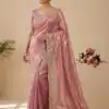 JR 670 Peach in Space Silk Embroidery Work & Zari Work Saree . Available at ₹1949 only. Delivery 4-6 Working Days. Shop now. | Sarees, Bollywood Sarees, Creative Sarees, Designer Sarees, Embroidered Sarees, Ethnic Saree, Modern Digital sarees, Party Wear Sarees