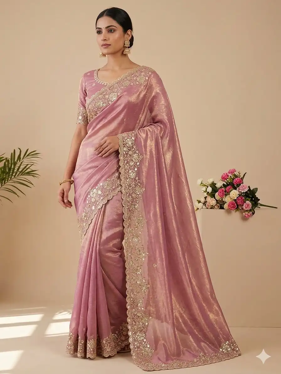JR 670 Peach in Space Silk Embroidery Work & Zari Work Saree . Available at ₹1949 only. Delivery 4-6 Working Days. Shop now. | Sarees, Bollywood Sarees, Creative Sarees, Designer Sarees, Embroidered Sarees, Ethnic Saree, Modern Digital sarees, Party Wear Sarees