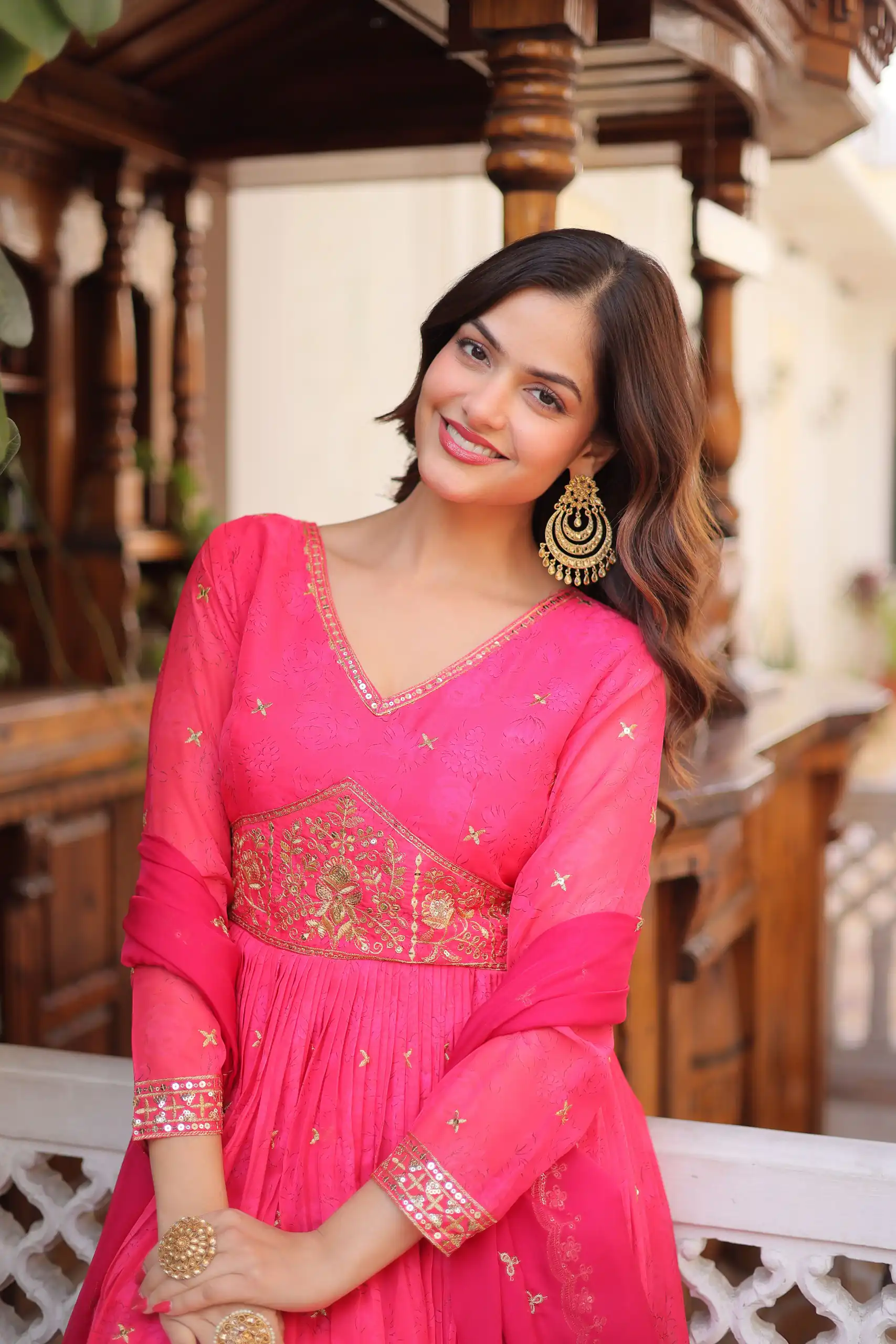 KA 1235 Pink Color Russian Silk Gown with Zari Work & Embroidery Work. Now at just ₹2499. Delivery 4-6 Working Days. Shop now. | Gowns, Bollywood Gowns, Creative Gowns, Designer Gowns, Embroidered Gowns, Party Wear Gowns