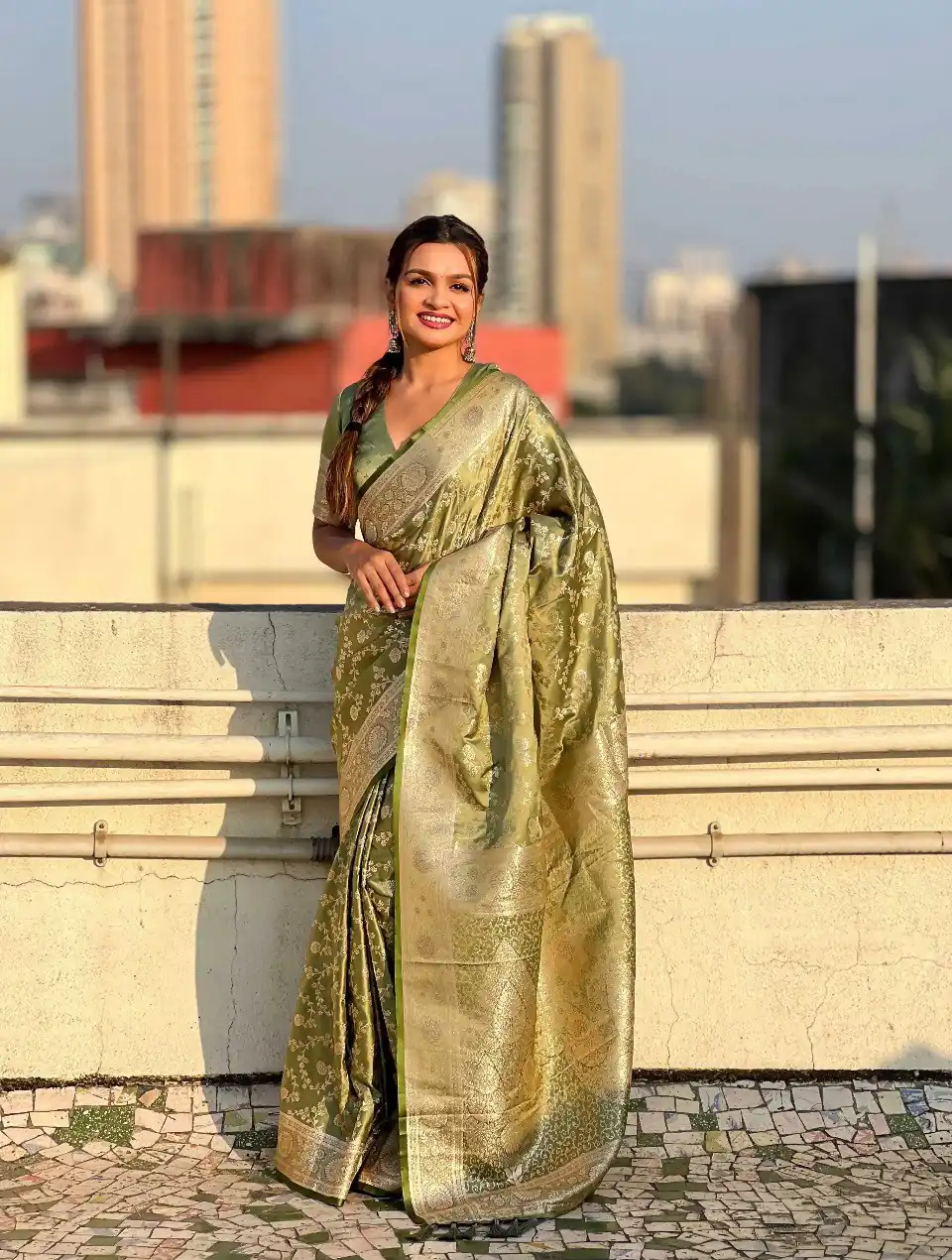 KPR 290 Green in Soft Lichi Silk Jacquard Work Designer Work Saree . Exclusive Offer ₹1349. Delivery 4-6 Working Days. Shop now. | Sarees, Bollywood Sarees, Creative Sarees, Designer Sarees, Embroidered Sarees, Ethnic Saree, Modern Digital sarees, Party Wear Sarees