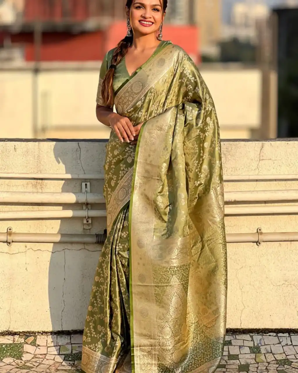 KPR 290 Green in Soft Lichi Silk Jacquard Work Designer Work Saree . Exclusive Offer ₹1349. Delivery 4-6 Working Days. Shop now. | Sarees, Bollywood Sarees, Creative Sarees, Designer Sarees, Embroidered Sarees, Ethnic Saree, Modern Digital sarees, Party Wear Sarees