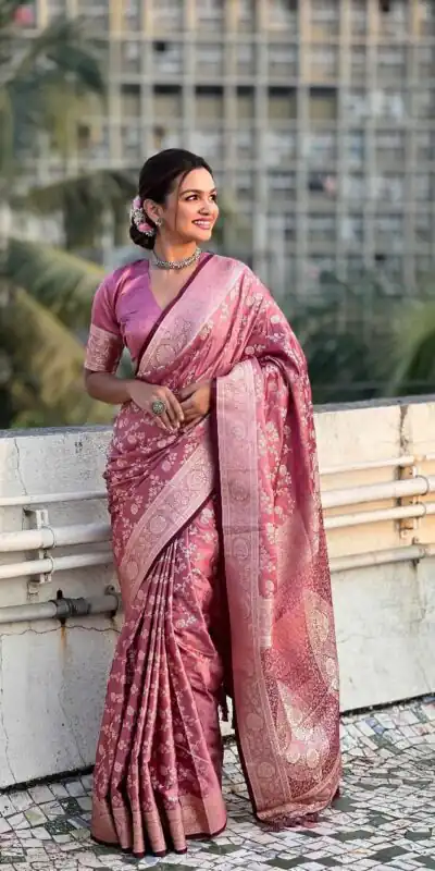KPR 290 Peach in Soft Lichi Silk Jacquard Work Designer Work Saree . Exclusive Offer ₹1349. Delivery 4-6 Working Days. Shop now. | Sarees, Bollywood Sarees, Creative Sarees, Designer Sarees, Embroidered Sarees, Ethnic Saree, Modern Digital sarees, Party Wear Sarees