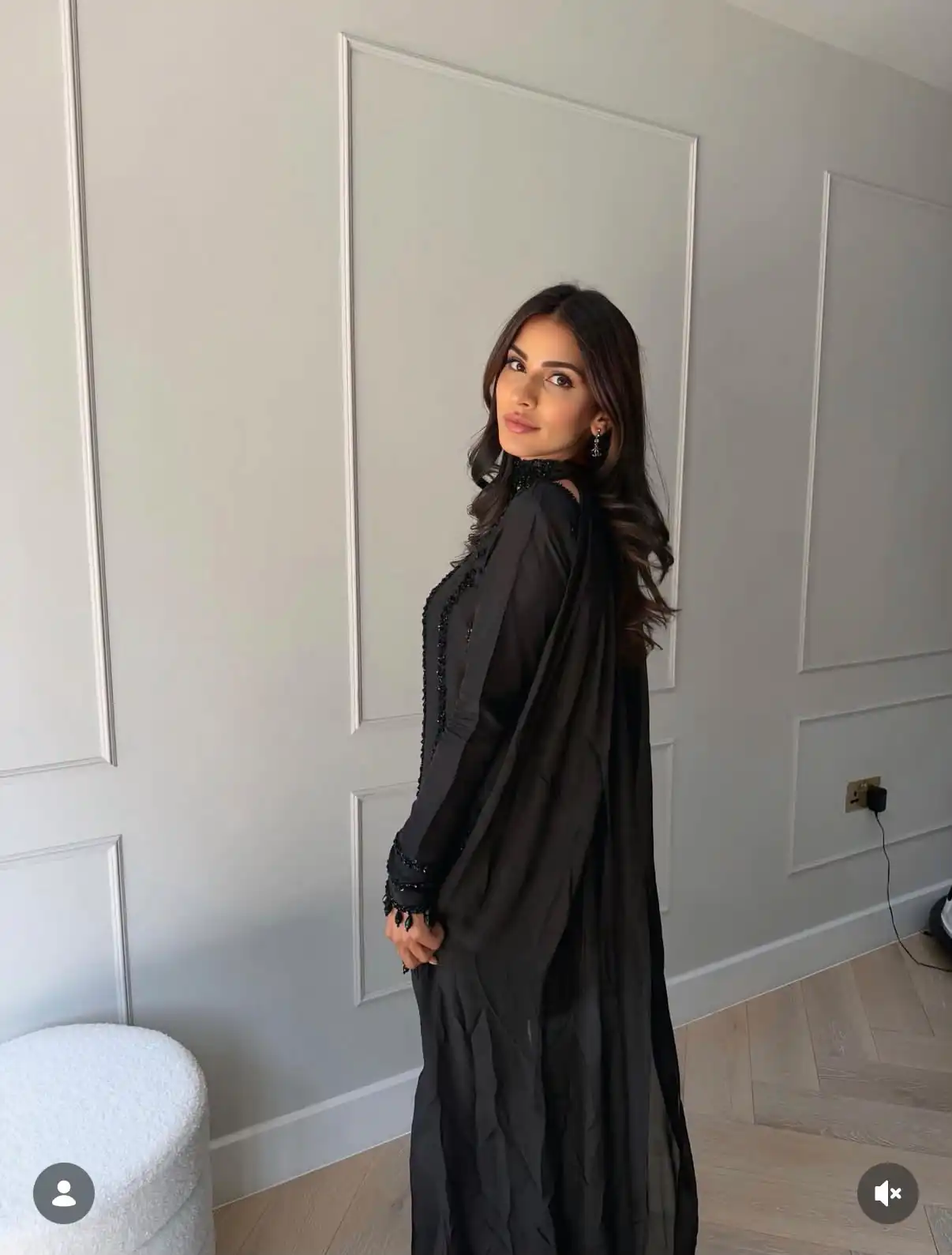Nice Black Rangoli Silk Bead Embroidery Work Salwar Suit - Image 2