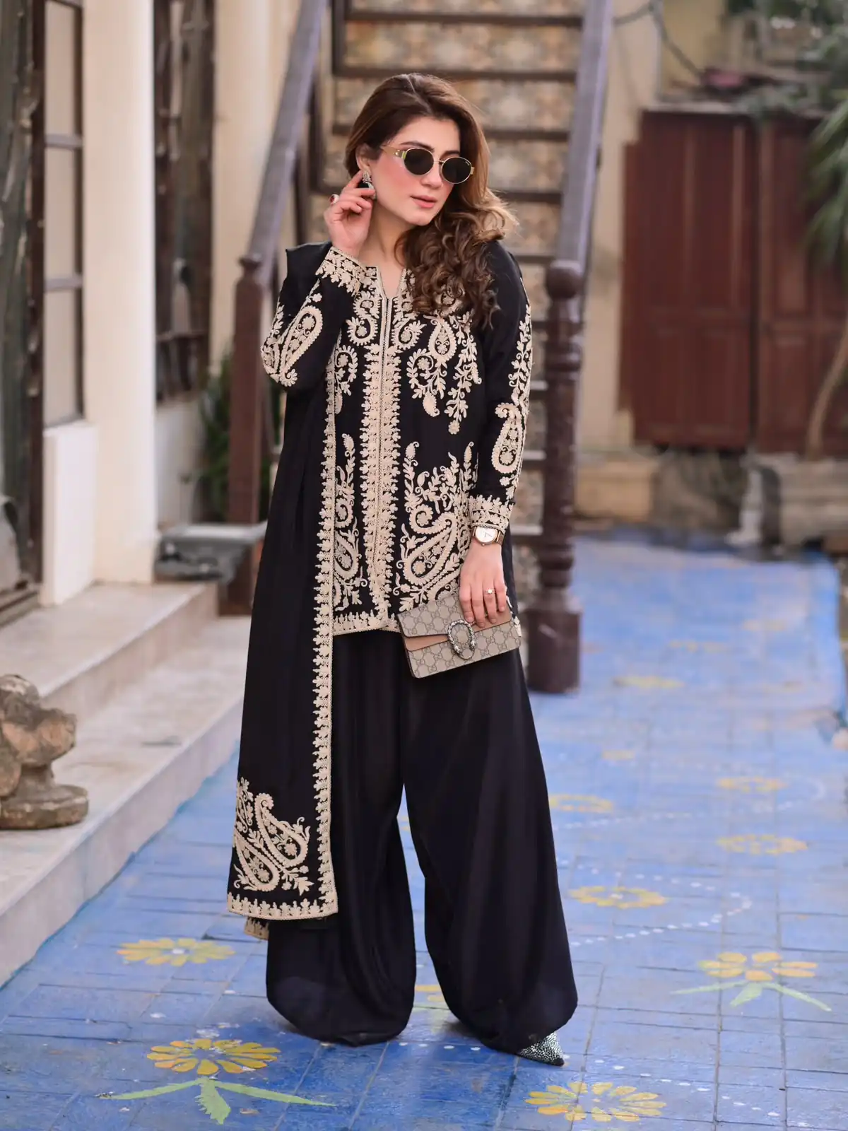 KD 1631 Black Black Faux Georgette Salwar Suit with Embroidery Work. Get it for ₹2099. Delivery 4-6 Working Days. Shop now. | Jump Suits, Salwar suit, Casual Suits, Creative suits, Designer Suits, Palazzo Suits, Party Wear Suits, Patiala Suits, Straight Suits