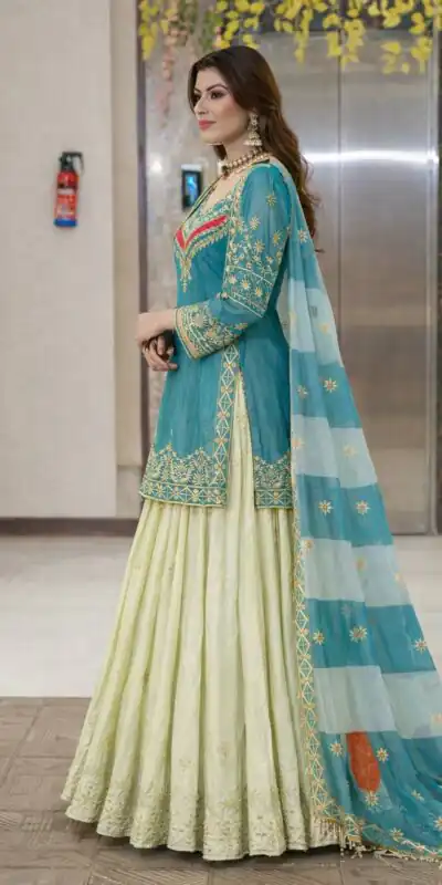 ZC 8008 Blue in Fandy Silk Sequins Work & Embroidery Work Lehenga Choli . Introductory Price βΉ2499. Delivery 4-6 Working Days. Shop now. | Lehenga, Bollywood Lehenga, Creative Lehenga, Designer Lehenga, Embroidered Lehenga, Party Wear Lehenga