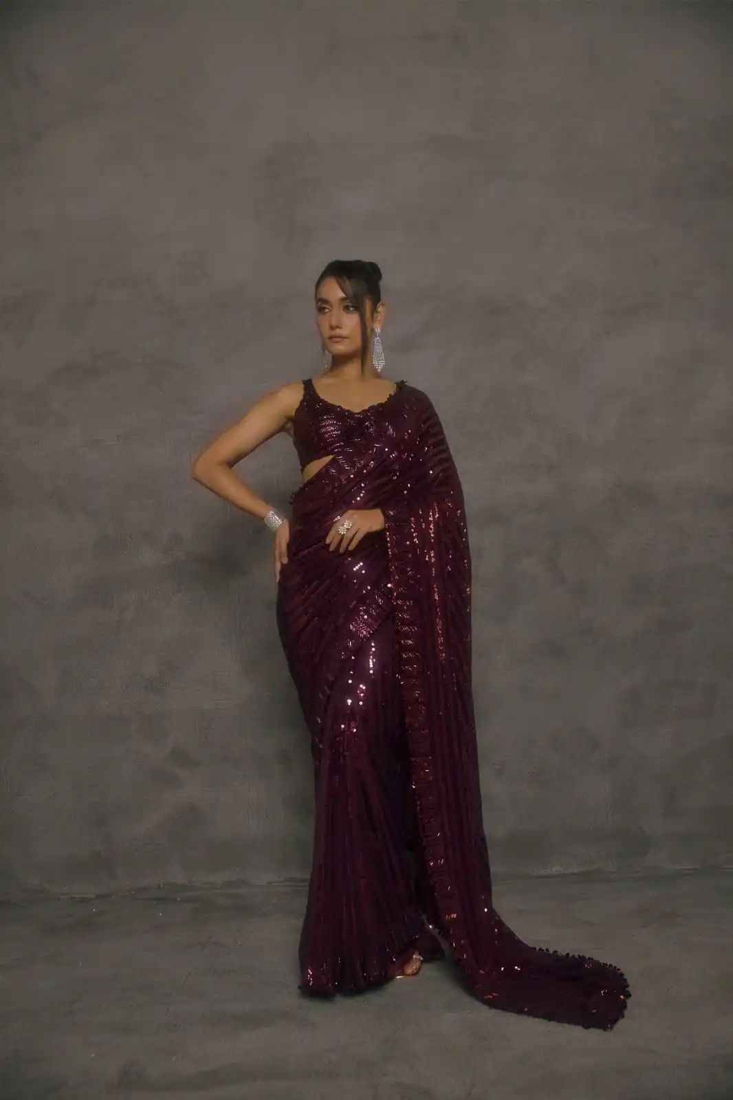 DF 3476 Wine Faux Georgette Saree Perfect for Wedding, Party, Cultural Events, Traditional Day, Pooja – . Grab it for ₹1799. Delivery 4-6 Working Day | Sarees, Bollywood Sarees, Creative Sarees, Designer Sarees, Embroidered Sarees, Ethnic Saree, Modern Digital sarees, Party Wear Sarees