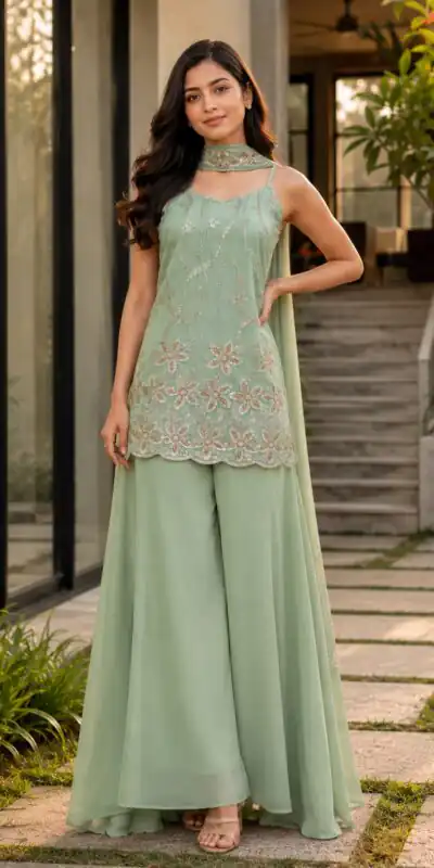PST 1200 Pista Faux Georgette Salwar Suit erfect for Wedding, Party, Mehendi, Pongal, Reception β . Available at βΉ1899 only. Delivery 4-6 Working Days | Jump Suits, Salwar suit, Casual Suits, Creative suits, Designer Suits, Palazzo Suits, Party Wear Suits, Patiala Suits, Straight Suits