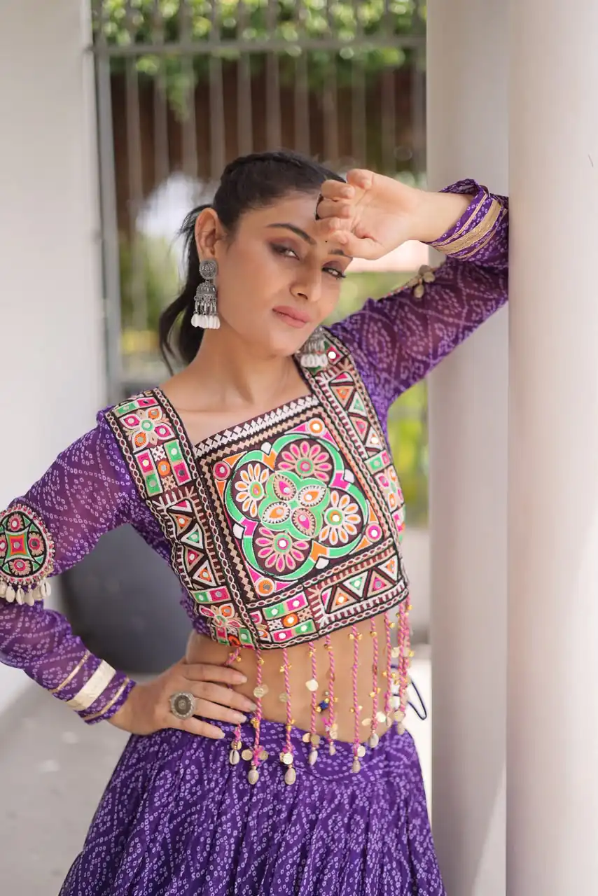 KA 5080 Purple| Faux Georgette Lehenga Choli with Embroidery Work & Lace Work. Special Price ₹2499. Delivery 4-6 Working Days. Shop now. | Lehenga, Bollywood Lehenga, Creative Lehenga, Designer Lehenga, Embroidered Lehenga, Party Wear Lehenga