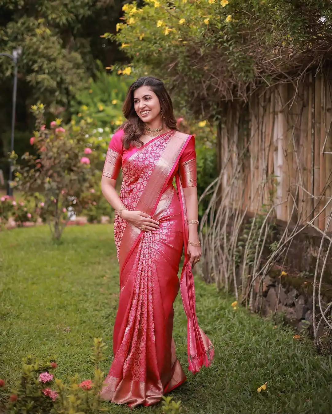 KPR 234 Gajri Soft Lichi Silk Saree with Lace Work & Lace Border. Introductory Price ₹1349. Delivery 4-6 Working Days. Shop now. | Sarees, Bollywood Sarees, Creative Sarees, Designer Sarees, Embroidered Sarees, Ethnic Saree, Modern Digital sarees, Party Wear Sarees