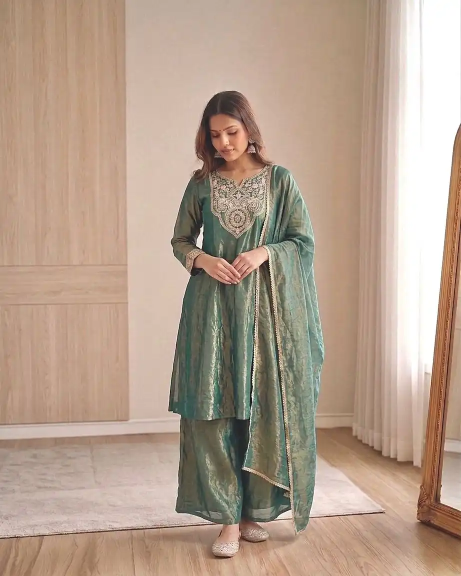 KF 1727 Blue Fandy Silk Salwar Suit Perfect for Wedding, Party, Family Gatherings, Onam, Engagement – . Affordable Price ₹1849. Delivery 4-6 Working Da | Jump Suits, Salwar suit, Casual Suits, Creative suits, Designer Suits, Palazzo Suits, Party Wear Suits, Patiala Suits, Straight Suits