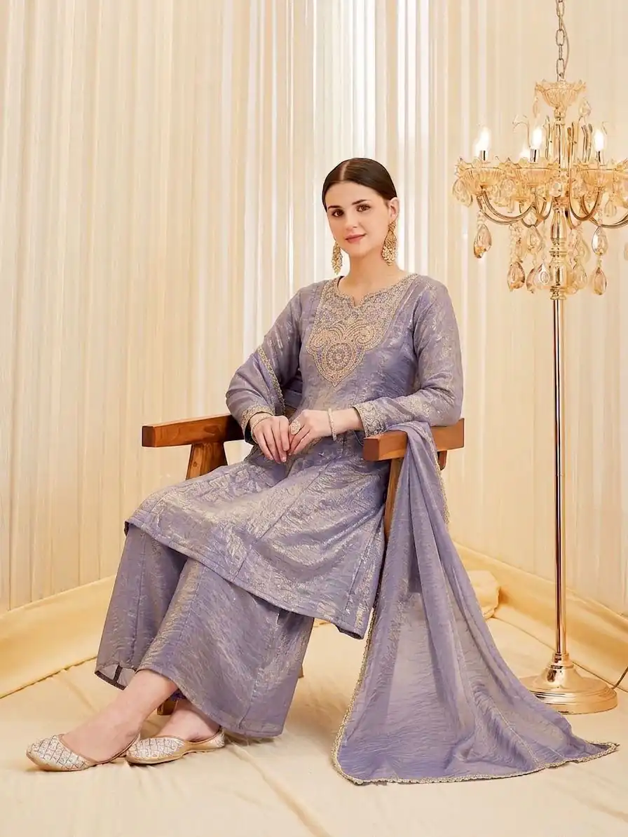 KF 1727 Lavender Fandy Silk Salwar Suit Perfect for Wedding, Party, Family Gatherings, Onam, Engagement – . Affordable Price ₹1849. Delivery 4-6 Working Da | Jump Suits, Salwar suit, Casual Suits, Creative suits, Designer Suits, Palazzo Suits, Party Wear Suits, Patiala Suits, Straight Suits