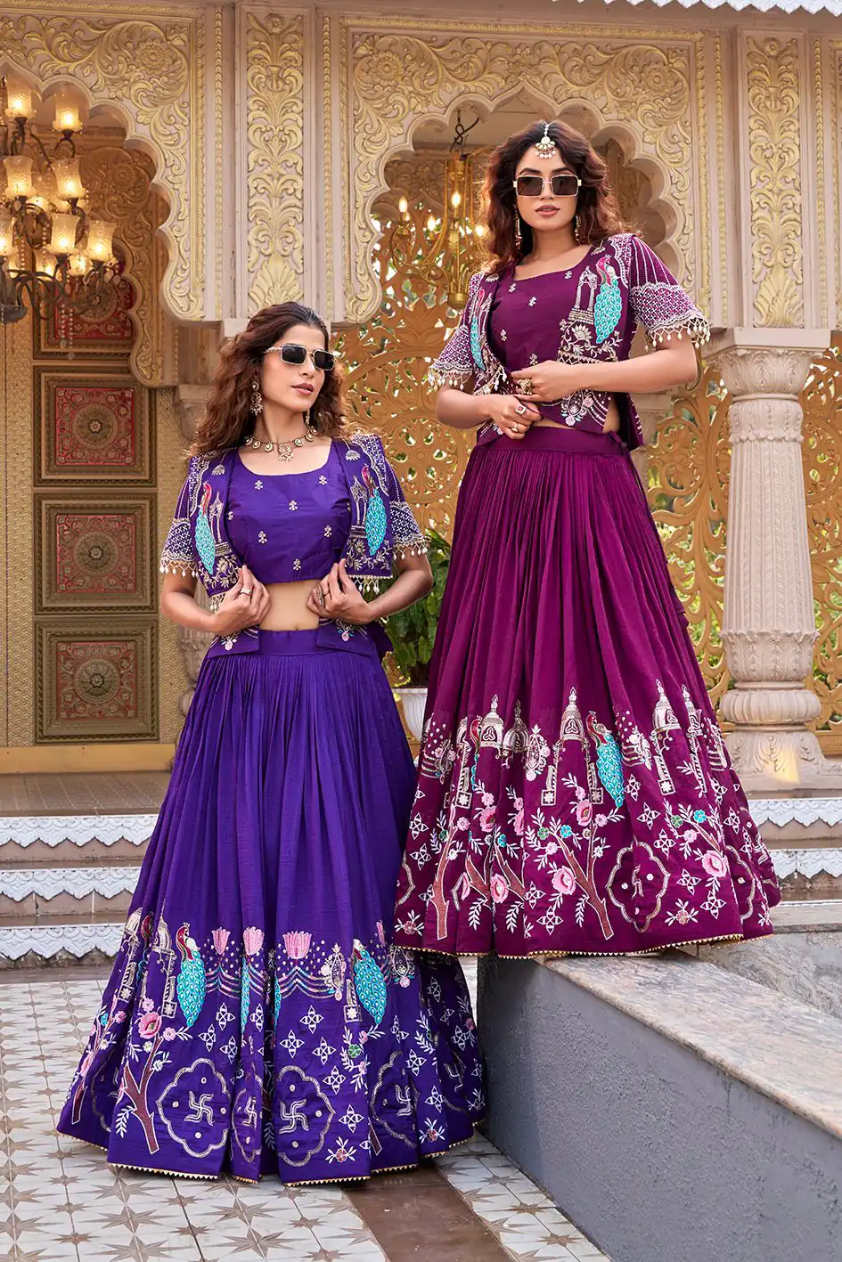Ram 177 Purple in Color Vichitra Silk Embroidery Work Lehenga Choli . Now at just ₹3049. Delivery 4-6 Working Days. Shop now. | Lehenga, Bollywood Lehenga, Creative Lehenga, Designer Lehenga, Embroidered Lehenga, Party Wear Lehenga