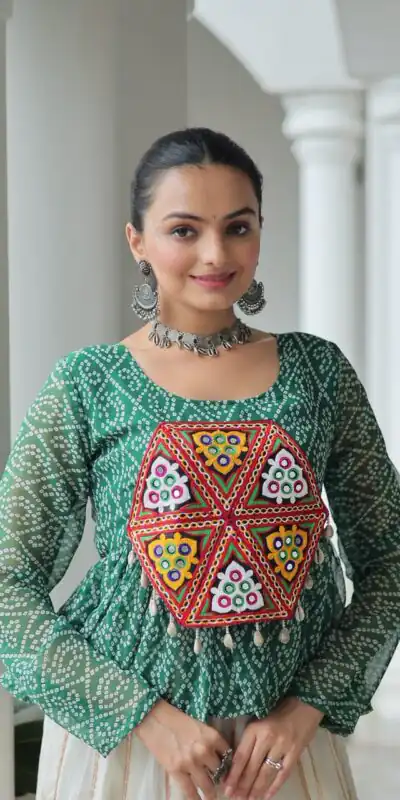 KA 1185 Green Bandhani Kurti. Perfect for Wedding, Party, Ethnic Day, Festival Celebrations, Sangeet β Get it for βΉ1419. Delivery 4-6 Working Days. | Kurti, Bollywood Kurti, Creative Kurtis, Designer Kurti, Party Wear Kurti, Selfie Kurti