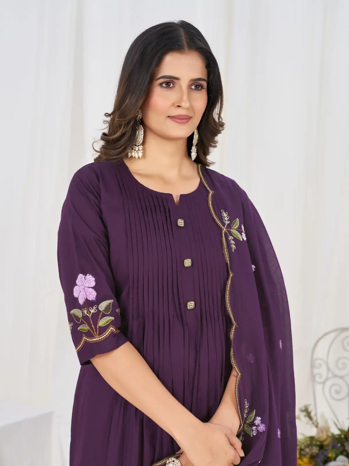 DIVA 159 Wine with Embroidery Work & Cut Work Brown Pure Cotton Salwar Suit . Exclusive Offer ₹2499. Delivery 4-6 Working Days. Shop now. | Jump Suits, Salwar suit, Casual Suits, Creative suits, Designer Suits, Palazzo Suits, Party Wear Suits, Patiala Suits, Straight Suits
