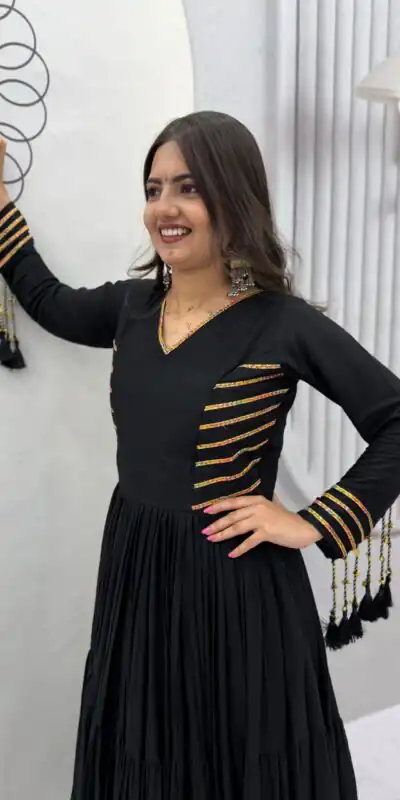 PC 590 Black in Color Pure Cotton ace Work Gown . Wedding, Party, Festive, Events Get it for βΉ2449. Delivery 4-6 Working Days. Best Online Shop now. | Gowns, Bollywood Gowns, Creative Gowns, Designer Gowns, Embroidered Gowns, Party Wear Gowns