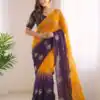 SC 1052 Yellow Fendy Silk Saree Perfect for Wedding, Party, Baby Shower, Pongal, Housewarming – . Available at ₹1799 only. Delivery 4-6 Working Days. | Sarees, Bollywood Sarees, Creative Sarees, Designer Sarees, Embroidered Sarees, Ethnic Saree, Modern Digital sarees, Party Wear Sarees