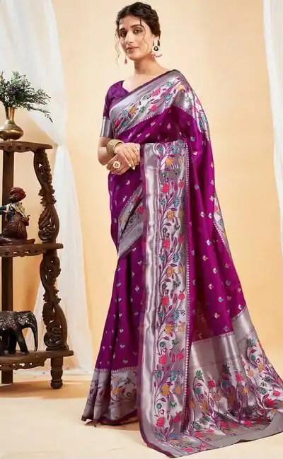 KPR 295 Wine Soft Lichi Silk Cloth Saree Perfect for Wedding, Party, Family Gatherings, Sangeet, Ethnic Day β . Festive Deal βΉ1449. Delivery 4-6 Workin | Sarees, Bollywood Sarees, Creative Sarees, Designer Sarees, Embroidered Sarees, Ethnic Saree, Modern Digital sarees, Party Wear Sarees