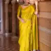 KPR 237 Yellow Soft Lichi Silk Cloth Saree Perfect for Wedding, Party, Family Gatherings, Sangeet, Ethnic Day – . Festive Deal ₹1299. Delivery 4-6 Workin | Sarees, Bollywood Sarees, Creative Sarees, Designer Sarees, Embroidered Sarees, Ethnic Saree, Modern Digital sarees, Party Wear Sarees